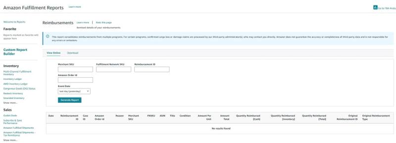 Step-by-step process for FBA reimbursement claim