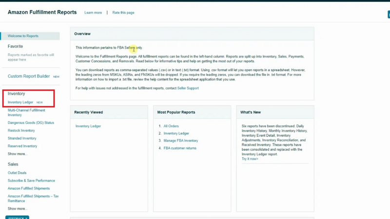 Check your FBA reports