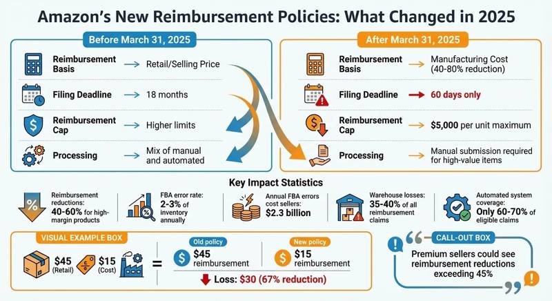 Amazon Reimbursement Policy Changes 2025: Before vs After Comparison