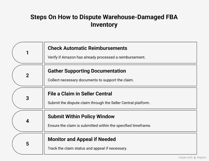 How does Amazon's warehouse damage policy impact FBA sellers?
