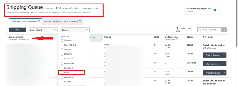 Amazon lost inbound claims process