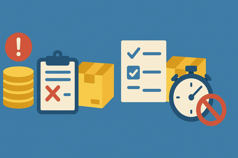 Amazon FBA claim deadline and approval checklist illustration