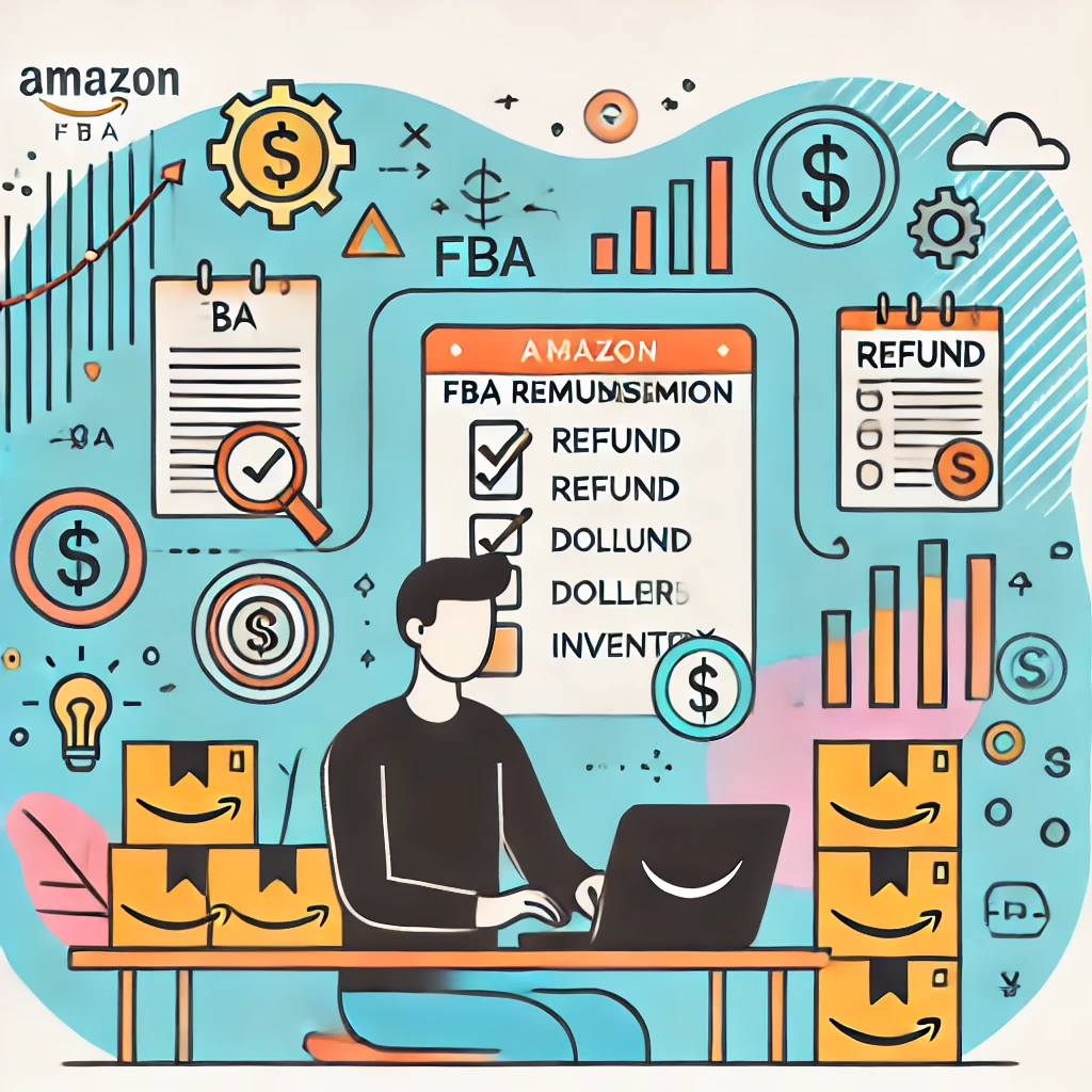FBA reimbursement tracking dashboard illustration