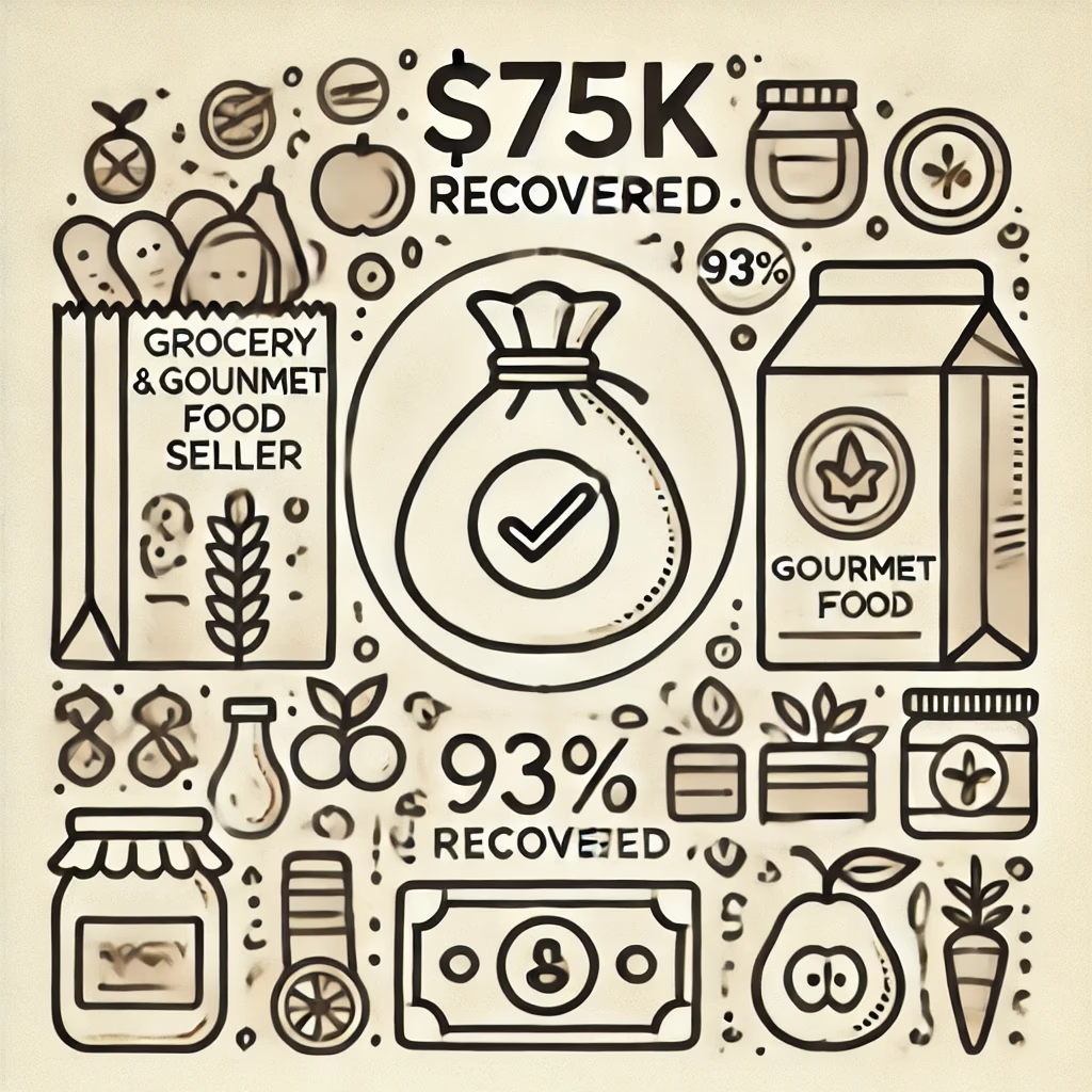 Grocery seller case study $75K recovered