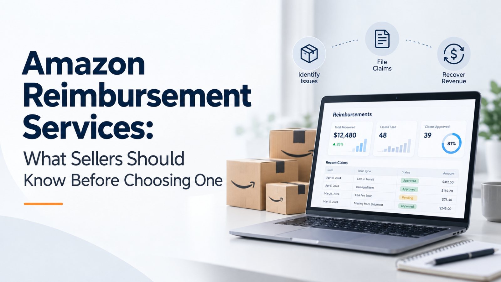 Amazon reimbursement services: identify issues, file claims, recover revenue