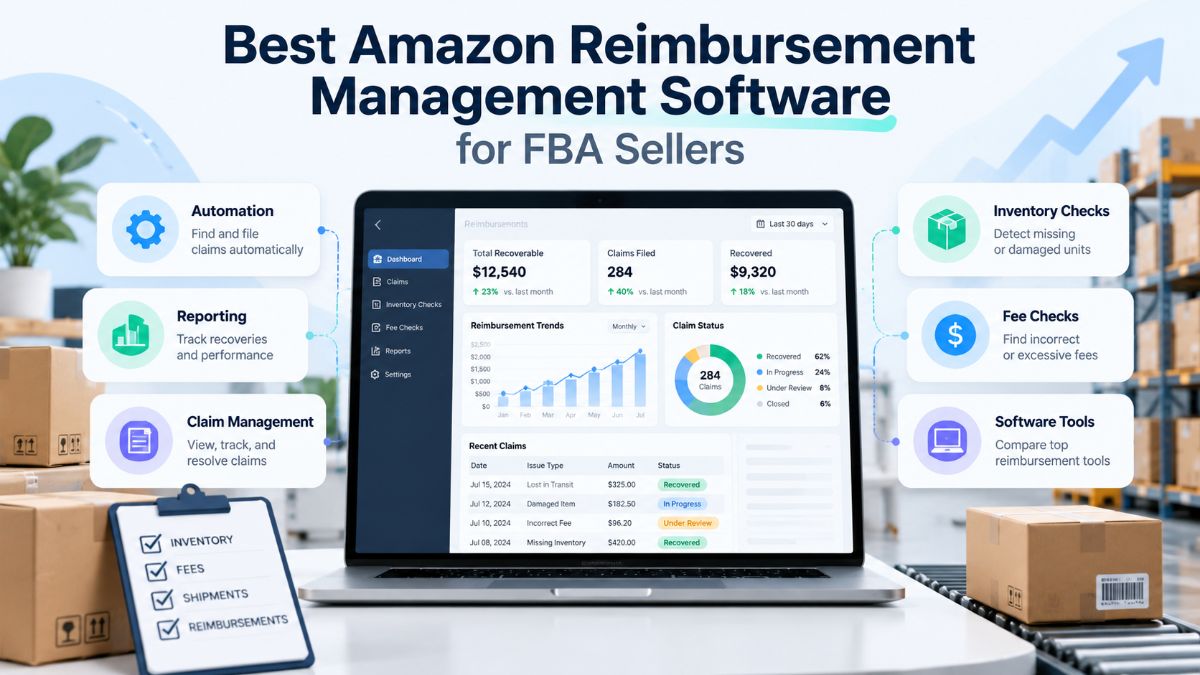 Best Amazon reimbursement management software for FBA sellers: automation, reporting, claim management, inventory and fee checks