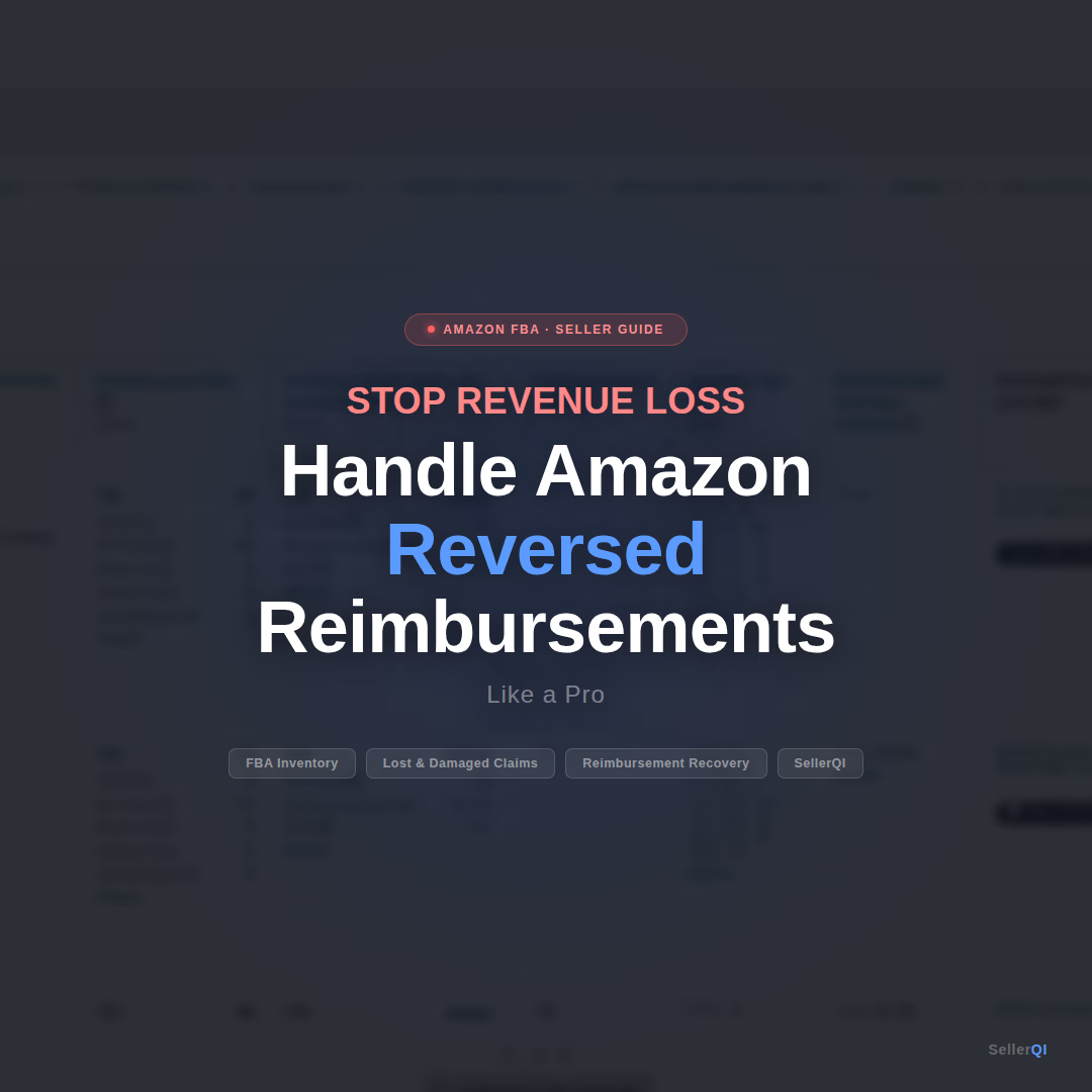 Stop revenue loss: Handle Amazon reversed reimbursement like a pro