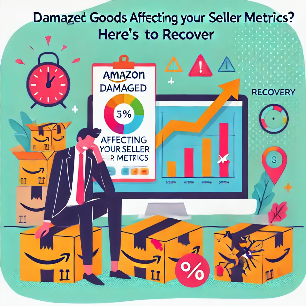 Damaged Amazon inventory recovery growth graphic