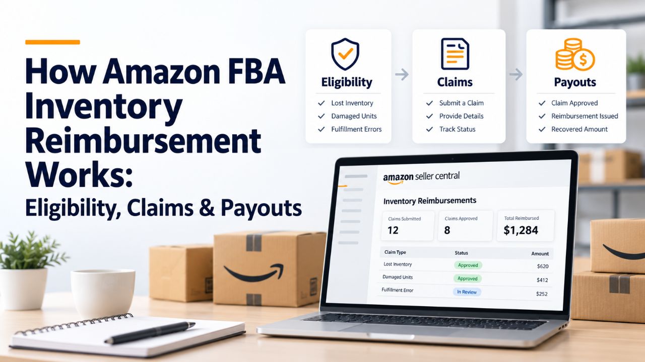How Amazon FBA inventory reimbursement works: eligibility, claims and payouts in the Seller Central reimbursements dashboard