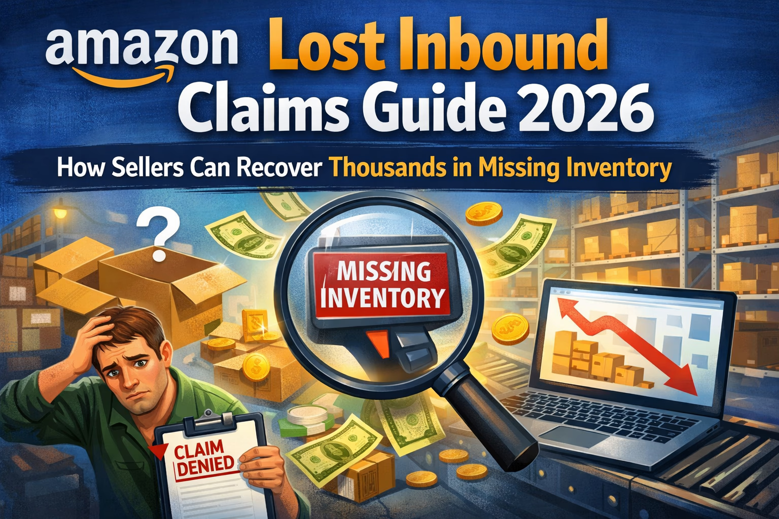 Lost inbound inventory claims recovery illustration