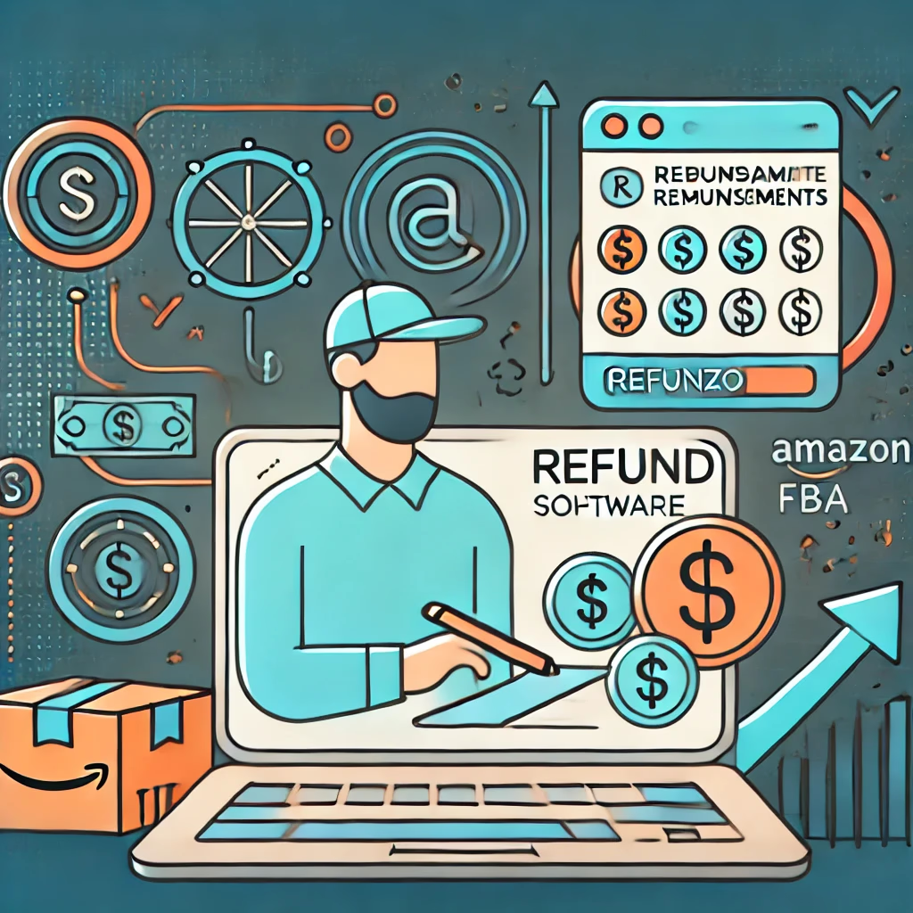 FBA refund software dashboard illustration